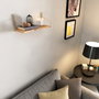 Hanah Home Estante de pared decorativo en dorado y marrón